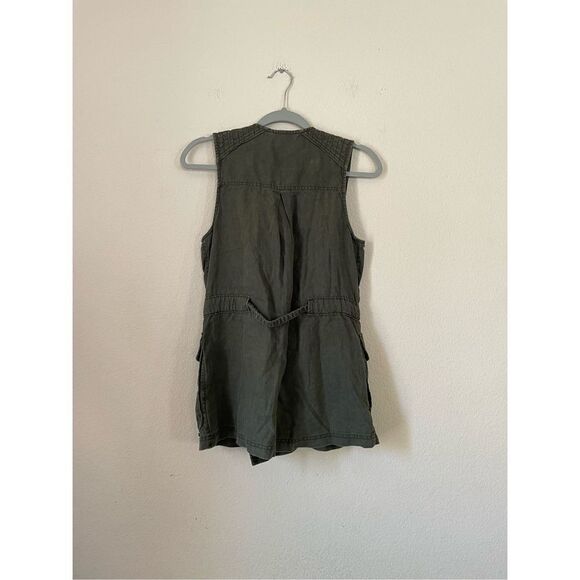 Athleta 100% linen utility safari vest size xs - Picture 4 of 8